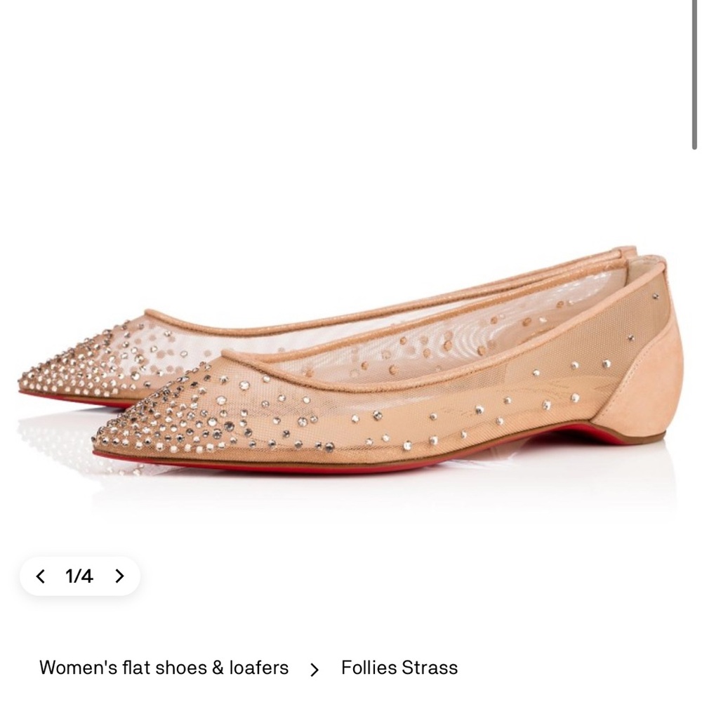 Christian Louboutin Follies Strass Flat